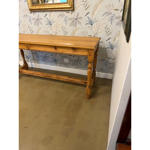 19th Century English Pine Console Table For Sale - Image 11 of 12