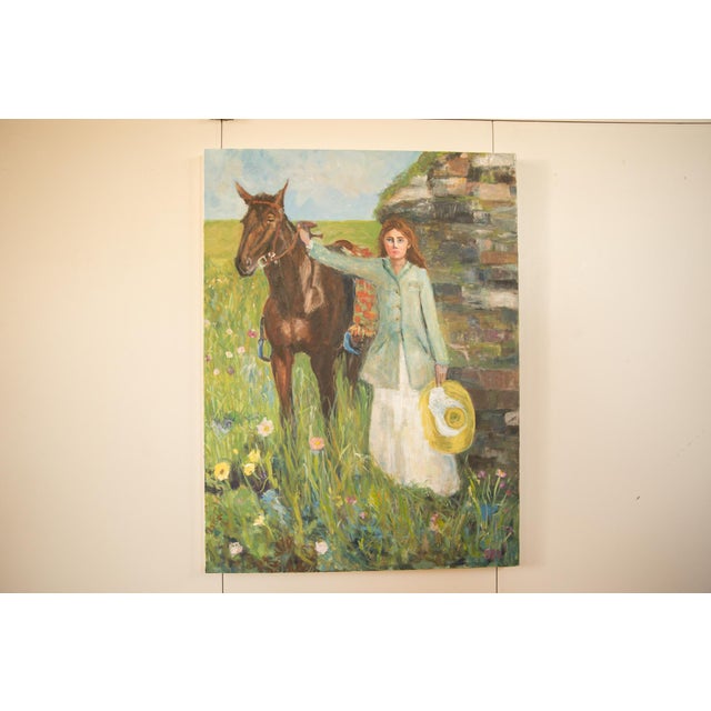 Grace B. Keogh "Woman and Horse" Painting For Sale In New York - Image 6 of 11