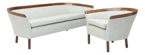 Set of Danish Sofa and Chair, 1950s