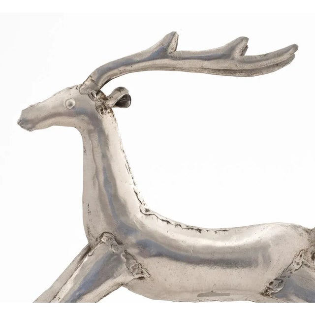 Modern Rocking Reindeer Sculpture For Sale - Image 3 of 6