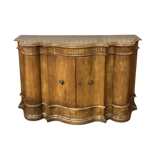 8th C Style Quatrain for Dessin Fournir Denali Italian Fruitwood Sideboard Credenza.