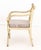 Regency White and Gilt Painted Caned Armchair For Sale - Image 4 of 7