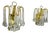 Drops Wall Lights in Murano Glass from Venini, Italy, 1970, Set of 2 For Sale