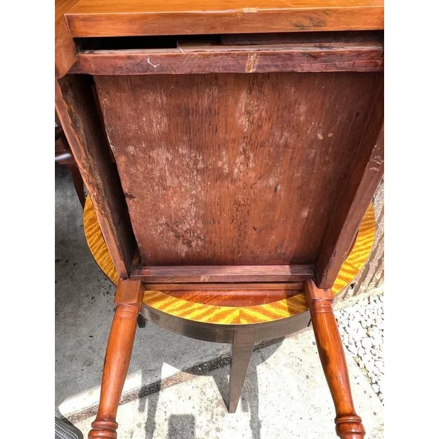Early 20th Century Antique English Yellow Pine 2 Tier Side Table For Sale - Image 12 of 13