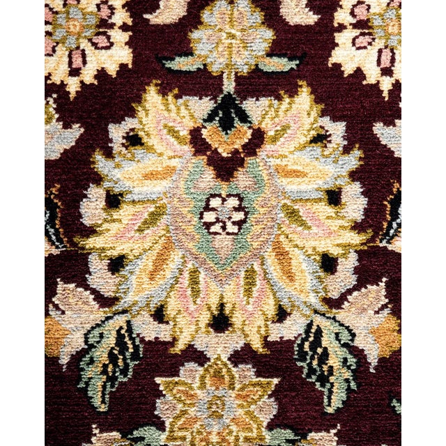 Traditional Mogul, One-of-a-Kind Handmade Area Rug - Red, 9' 3" x 12' 5" For Sale - Image 3 of 8