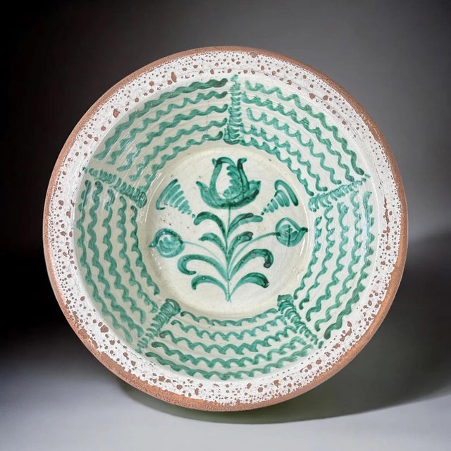 Large Spanish Fajalauza Ceramic Bowl from Lebrillo For Sale - Image 9 of 9