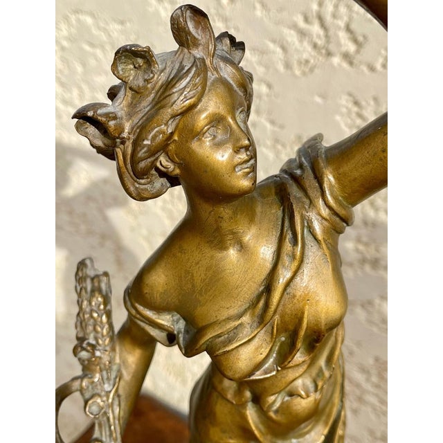 The Lightning and Coup De Vent Statuettes from Lejeune, Set of 2 For Sale - Image 3 of 16