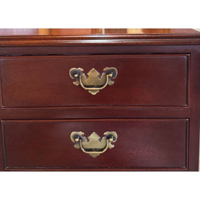 Vintage Craftique Chippendale Style Solid Mahogany Dresser For Sale - Image 12 of 12