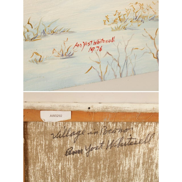 Ann Yost Whitesell 'Village in the Poconos' Original Oil Painting For Sale - Image 9 of 12