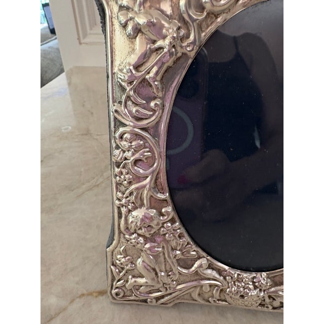Renaissance Sterling Silver Cherub Frame For Sale - Image 3 of 11