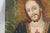 Sacred Heart of Jesus, Oil on Tin Over Panel, 19th Century For Sale - Image 4 of 12