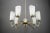 Italian chandelier circa 1960s Polished and stove enamelled. European Plug (up to 250V).The wiring of this item may be...