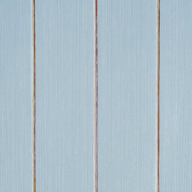Contemporary SAMPLE - Schumacher X Backdrop Draper Stripe Wallpaper In The Early Stuff For Sale - Image 3 of 4
