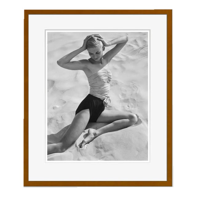 Toni Frissell, Girl on the Beach, C Print (6), Framed For Sale