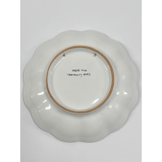 Hand Painted Italian Ceramic Decorative Wall Plate With Lemons For Sale In Chicago - Image 6 of 7