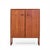 Jens Risom Mid Century Walnut Sled Leg Armoire Cabinet This armoire measures: 44.5 wide x 19 deep x 55 inches high Good...