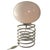 White Space Age Design Table Lamp in Opaline Glass Mounted on a Spiral Base by Ingo Maurer for Honsel For Sale - Image 8 of 9