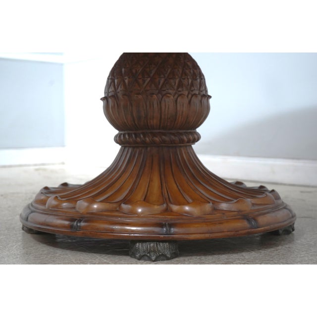 Tommy Bahama Style Large Round Dining Room Table For Sale In Philadelphia - Image 6 of 13
