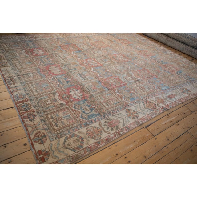 Vintage Distressed Bakhtiari Carpet - 9'3" X 11'4" For Sale - Image 9 of 11