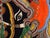 This striking hand-painted Madhubani painting by Mamta Devi, a recipient of the National Award in 2016, showcases the rich...