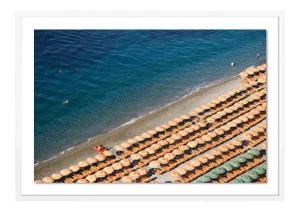 Positano VI by Natalie Obradovich in White Framed Paper, Medium Art Print