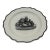 A Very Nice Antique English Liverpool Creamware Plate With Black Transfer Ship, Circa 1780's For Sale