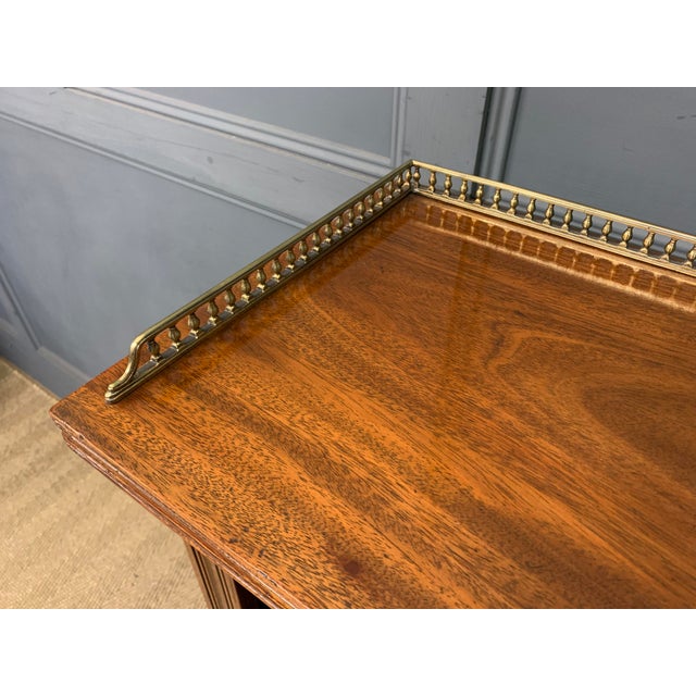 Antique Victorian Walnut Open Bookcase, 1900 For Sale - Image 6 of 13