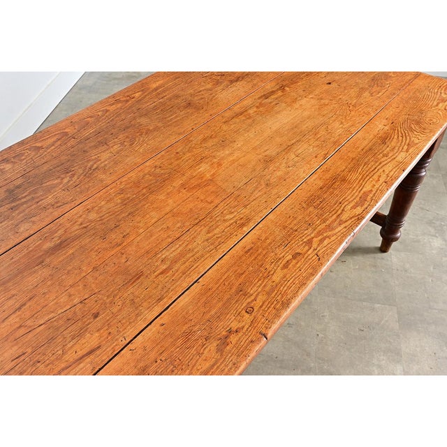 Early 19th Century English 19th Century Pine Farmhouse Table For Sale - Image 5 of 12