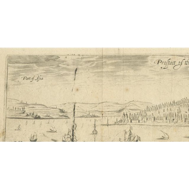George Sandys, Prospect of the Grand Signior’s Seraglio from Galata Constantinople, 1673, Paper For Sale - Image 6 of 9