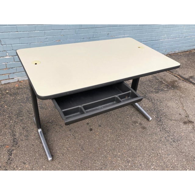 Metal Herman Miller Action Office Table by George Nelson For Sale - Image 7 of 13