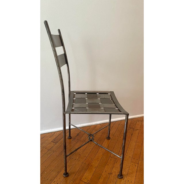 Pair Artisan 1960s Iron Patio Chairs For Sale - Image 10 of 13