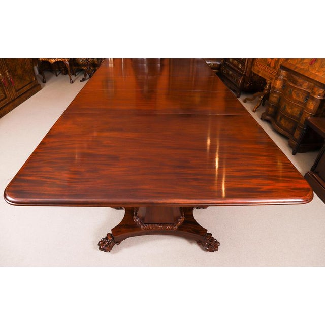 Antique 19th Century George IV Regency Twin Pedestal Dining Table For Sale - Image 18 of 18