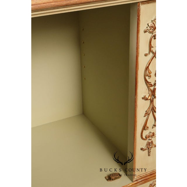 French Rococo Style Painted Sideboard Buffet Cabinet For Sale - Image 18 of 18