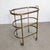 Vintage Brass and Glass Three-Tier Serving Trolley, 1950s For Sale - Image 4 of 9