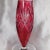 Glass 1950s Pink Cut to Clear Footed Vase For Sale - Image 7 of 7