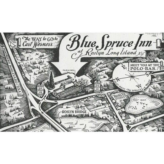 Mid 20th Century The Blue Spruce Inn Polo Bar Roslyn Long Island Glass Ashtray by Paul Brown For Sale - Image 4 of 5