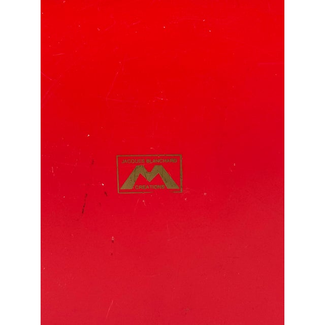 Art Deco Style Lacquered Wood Jewelry Box, Jacques Blanchard, France 1970s For Sale - Image 12 of 12