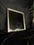 Contemporary Transitional Champagne Silver Square Wall Mirror For Sale - Image 3 of 4