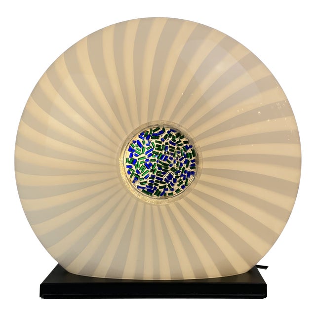 Murano Glass Table Lamp, Italy, 1980s For Sale