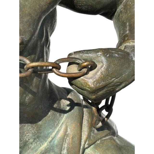 Green Jean De Roncourt, Liberty Breaking Her Chains, 1920s, Babbitt For Sale - Image 8 of 10