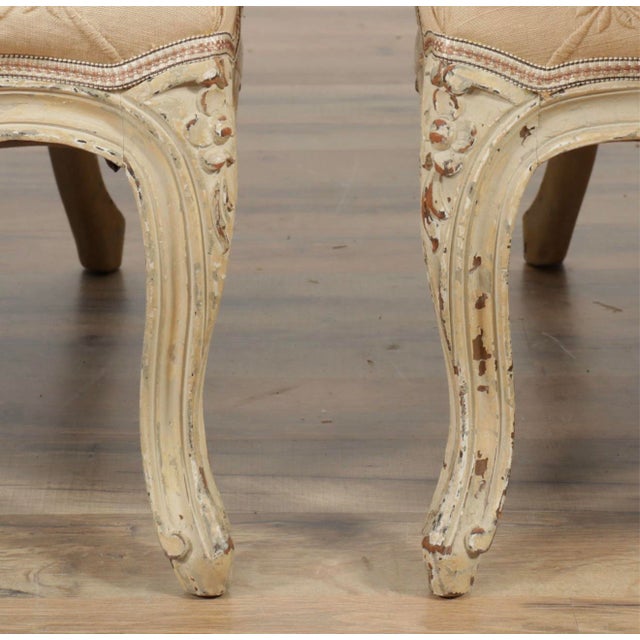19th Century Pair Louis XVI Open Armchairs For Sale In New York - Image 6 of 9