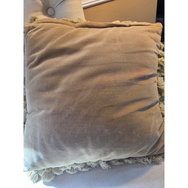 Vintage Needlepoint Floral Pillow For Sale - Image 4 of 7