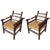 Pair of Spindle Back Armchairs With Woven Seats For Sale