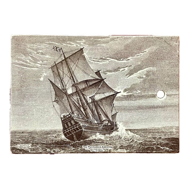 1910s Sailing Ship Decorative Tile Calendar For Sale