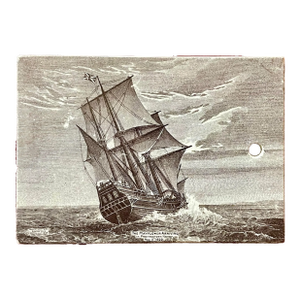 1910s Sailing Ship Decorative Tile Calendar