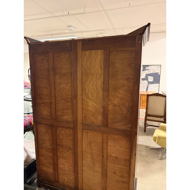 Early 20th Century English Arts & Crafts Oak Armoire, Antique For Sale - Image 5 of 12