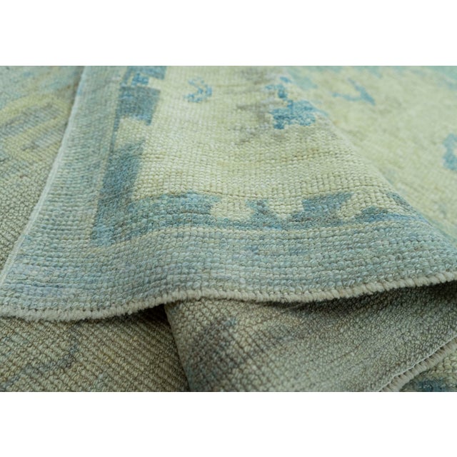 Textile Turkish Oushak Rug 9'1" x 10' #19073 For Sale - Image 7 of 8