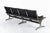 Black Mid Century Eames for Herman Miller Black Tandem Sling Seating 1990s For Sale - Image 8 of 14