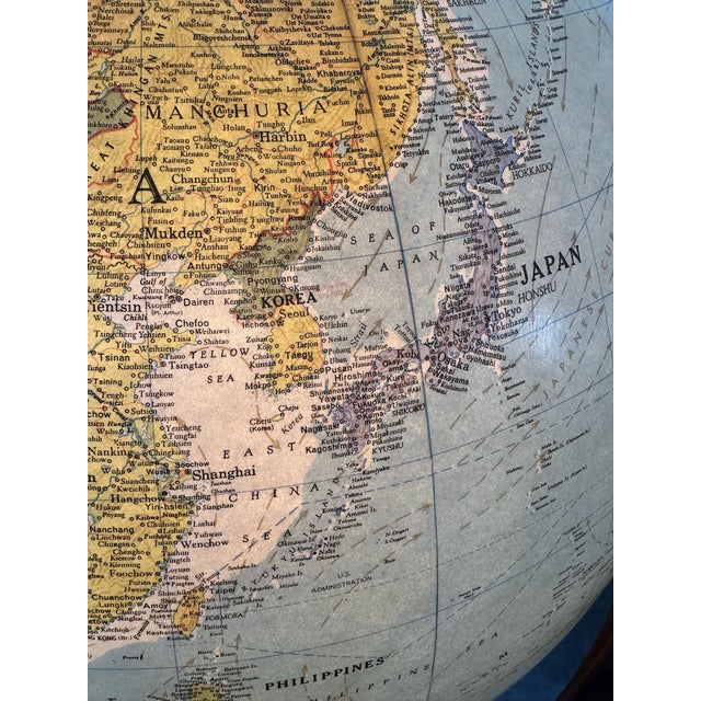 Mid Century Library Globe by Replogle For Sale In San Francisco - Image 6 of 12