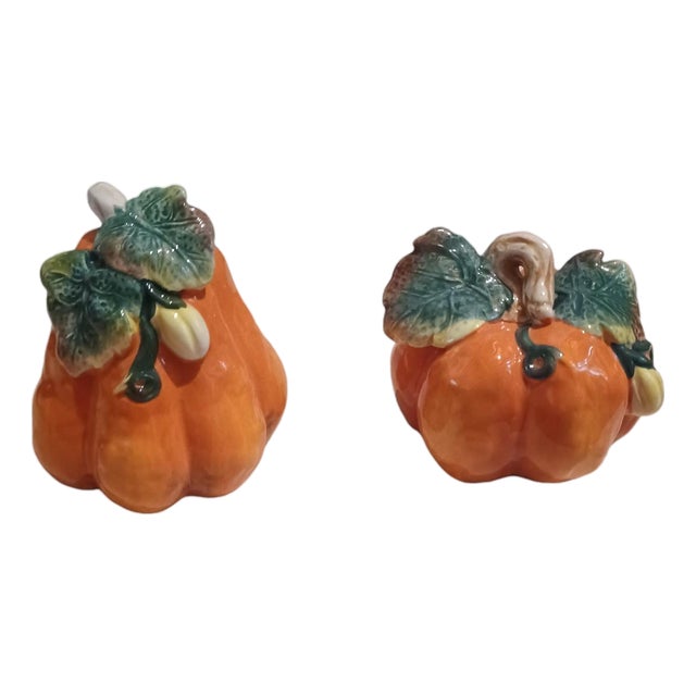 Autumn Accents Pumpkin Salt and Pepper Shakers For Sale
